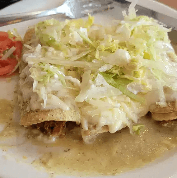 Food served at Tacos El Norte